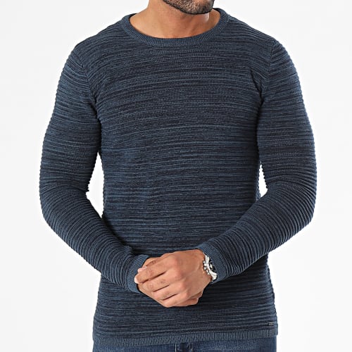 Pull Broadley Bleu Marine Chiné