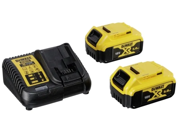DeWALT DCD796P2 18V XR LI-ION Kompakt Slagboremaskine - inkl. 2 x 5Ah batterier, oplader, kuffert