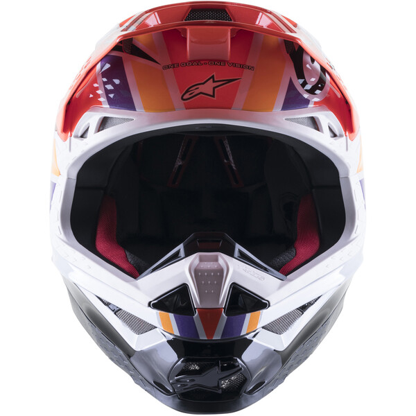 Alpinestars - Casque Supertech S-M10 Troy Lee Design Rouge / Blanc / Jaune / Violet