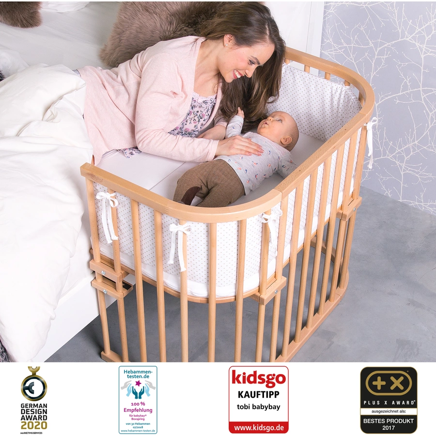 babybay Beistellbett Maxi natur unbehandelt