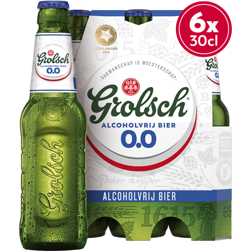 Grolsch Alcoholvrij bier 0.0% 6-pack