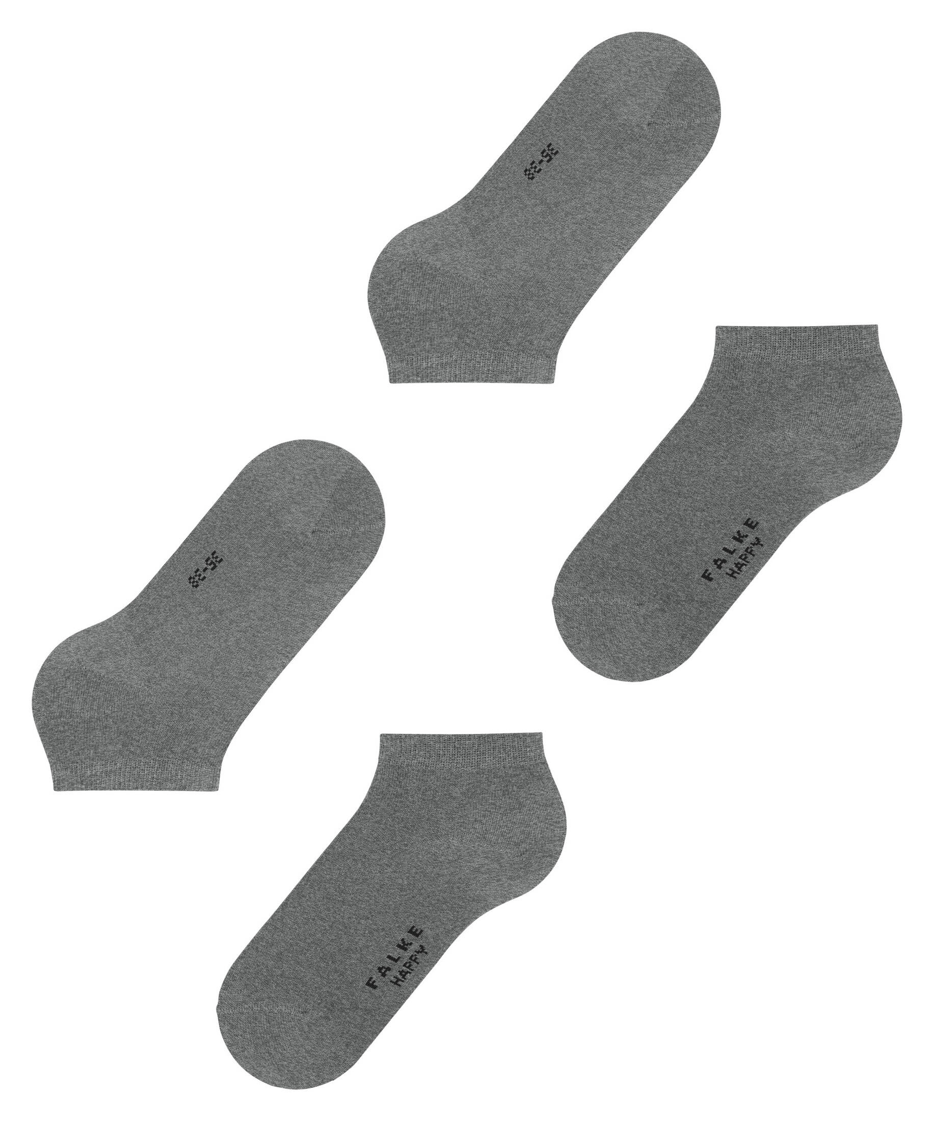 FALKE| Damen Sneakersocken Happy 2-Pack
