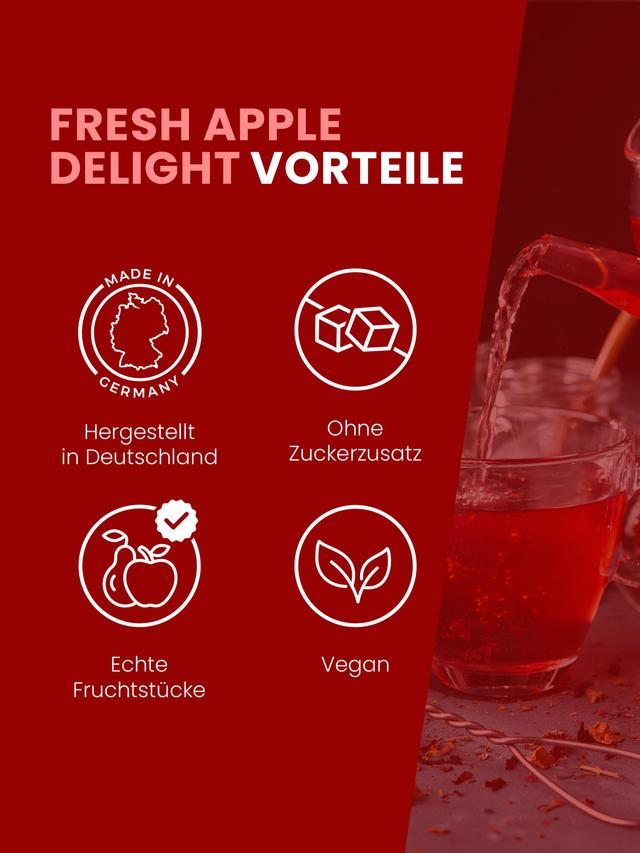 Früchtetee Apfel, lose, 100 g