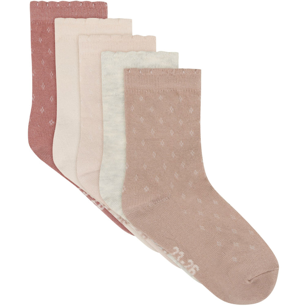 Køb Minymo Rugby Tan Strømper M/ Strik 5-Pack