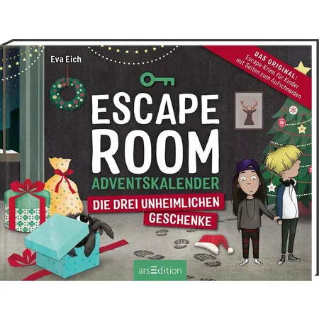 ars Edition Escape Room. Die drei unheimlichen Geschenke. Der Adventskalender für Kinder