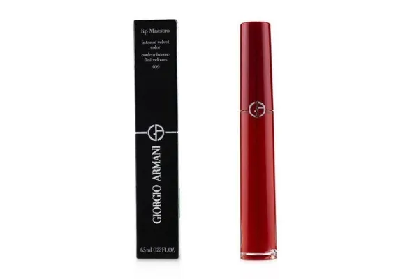 Giorgio Armani Giorgio Armani, Lip Maestro, Lip Stain, Flydende læbestift, 409, Rød, 6,5 ml Til kvinder