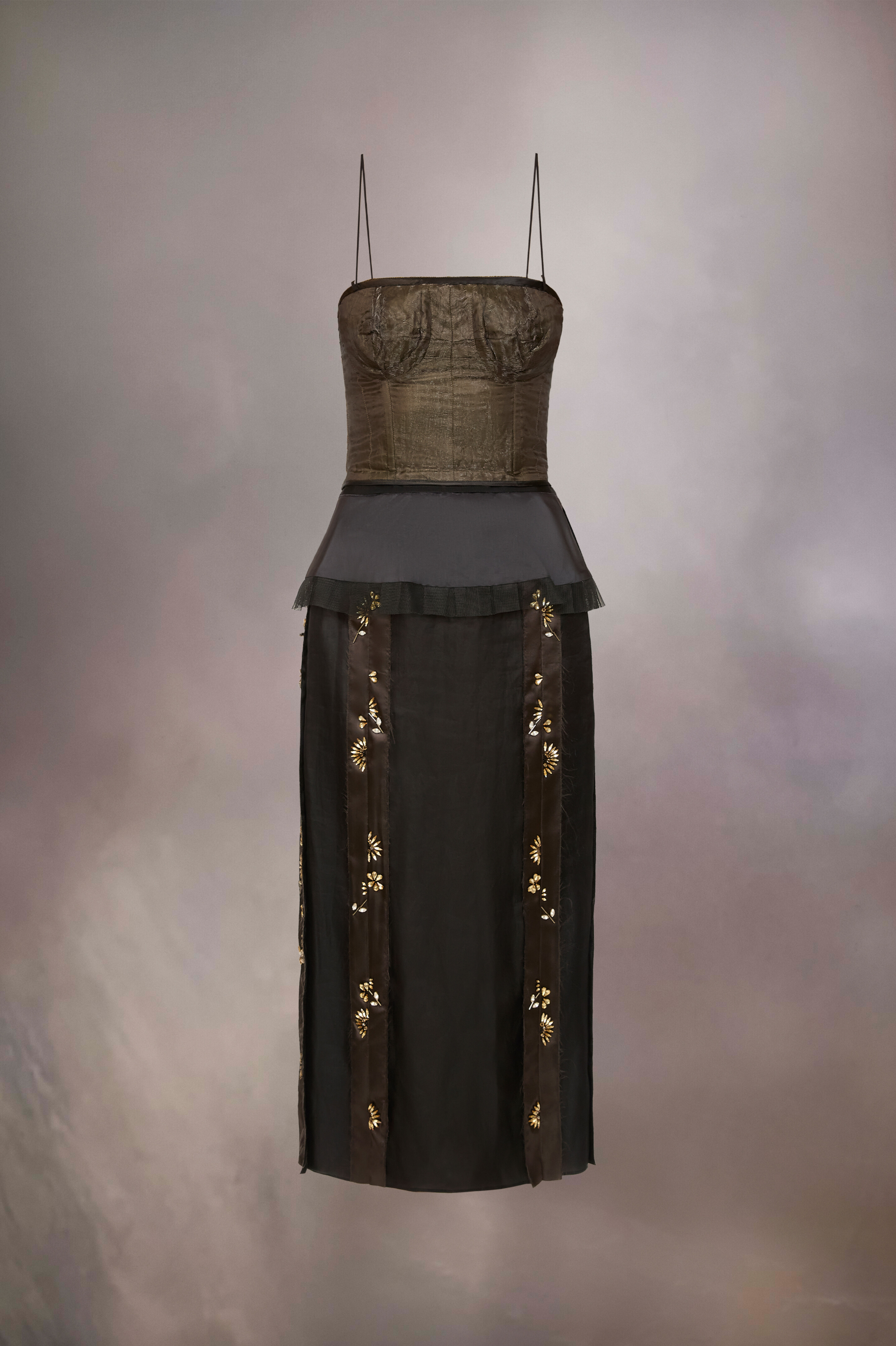 Robe en soie Décortiqué