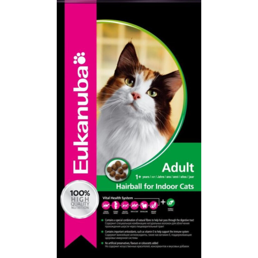 Eukanuba Kattenvoer Adult Hairball Control10 kg
