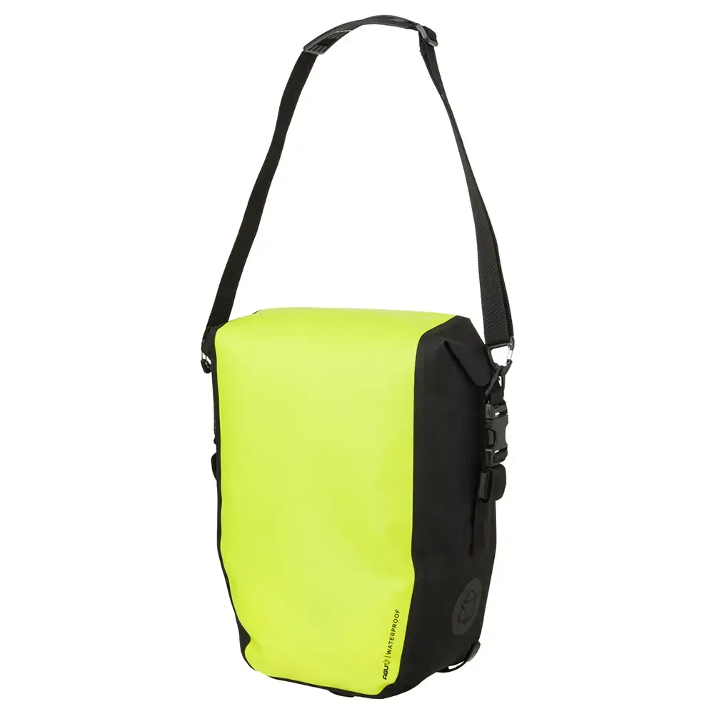 AGU Clean Single Shelter Click'nGo Medium 17L Fietstas Neongeel