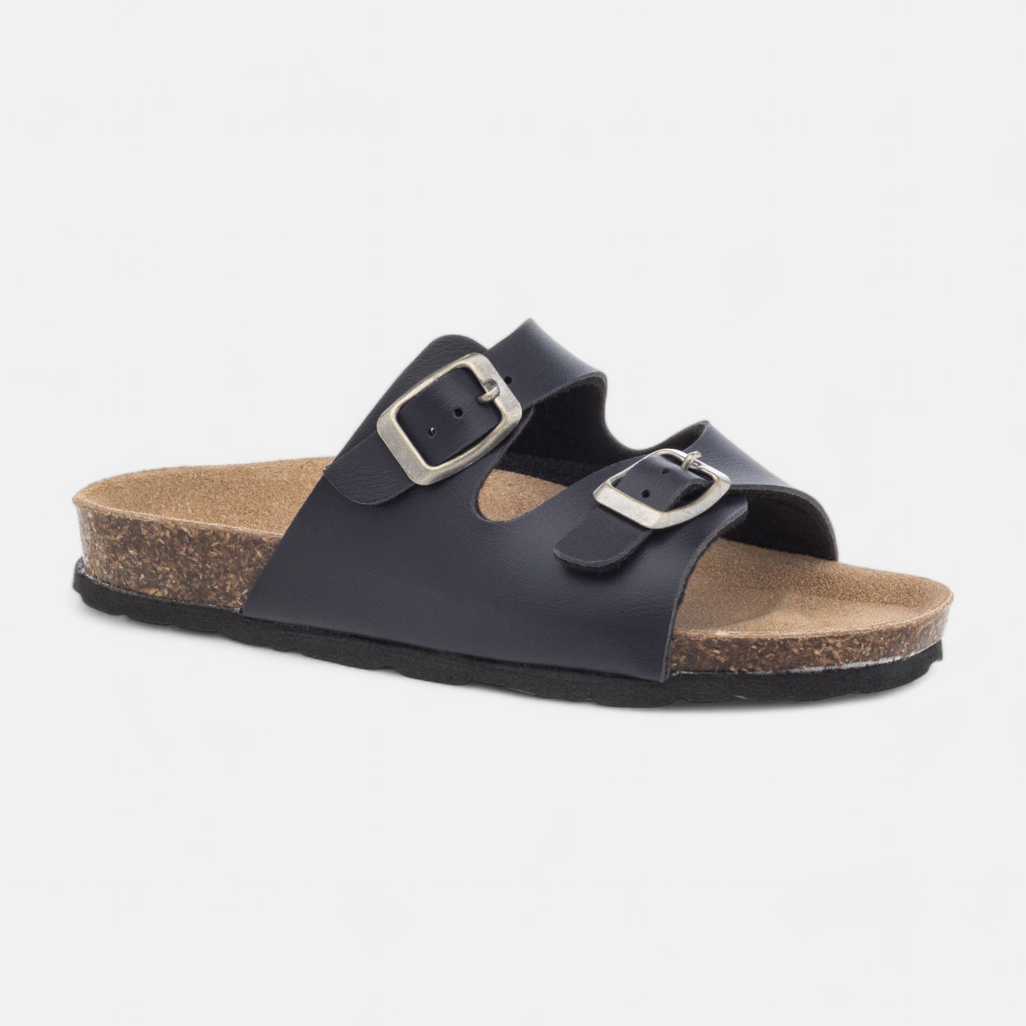 Mules semelle liège Garçon bleu