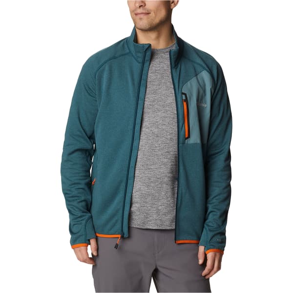 Veste polaire randonnée COLUMBIA TRIPLE CANYON FULL ZIP NIGHT WAVE/METAL/BRIGHT ORANGE