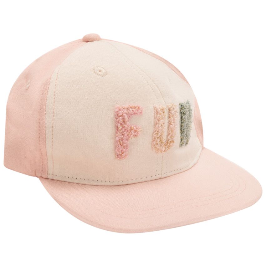 Casquette snapback Fun avec patchs bouclettes pour fille - Rose