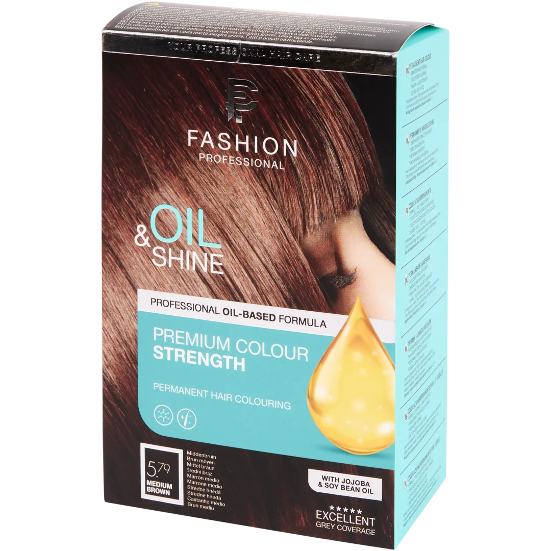 Coloration permanente pour cheveux Fashion Professional Oil & Shine