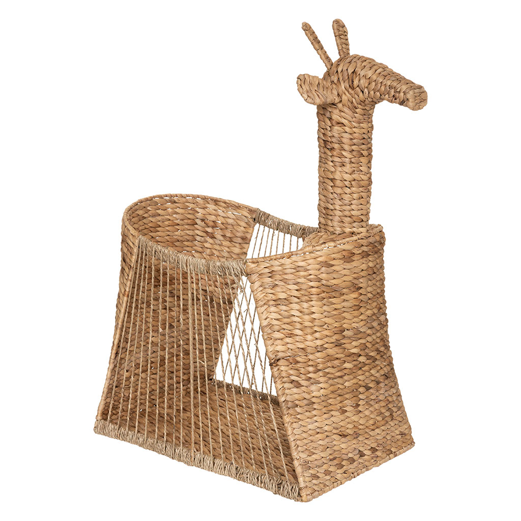 Panier de rangement girafe naturel 60x78.5x33cm