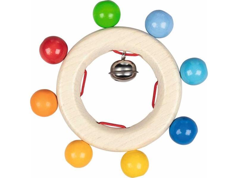 Goki Greifling Regenbogenperlen Hochwertiges Babyspielzeug