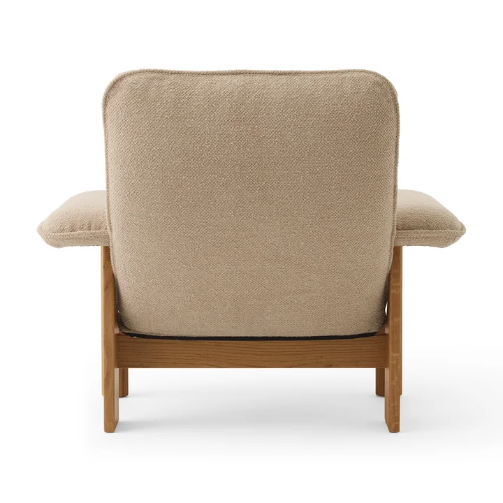 Audo - Brasilia Lounge Chair, Eiche natur / Bouclé beige