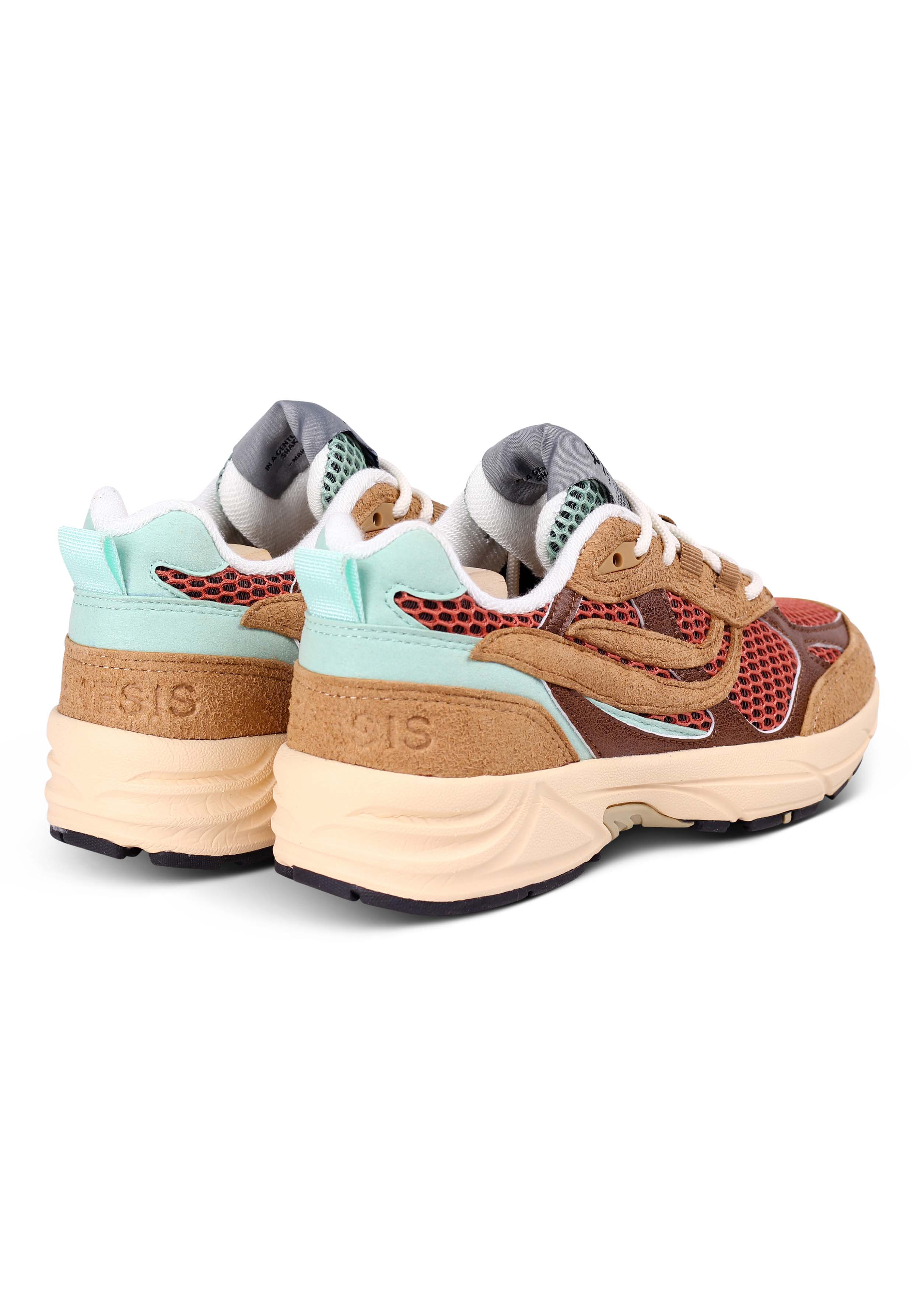 Genesis Sneaker G-Eco '99 Multi Mesh Light Brown/Brown/Mint