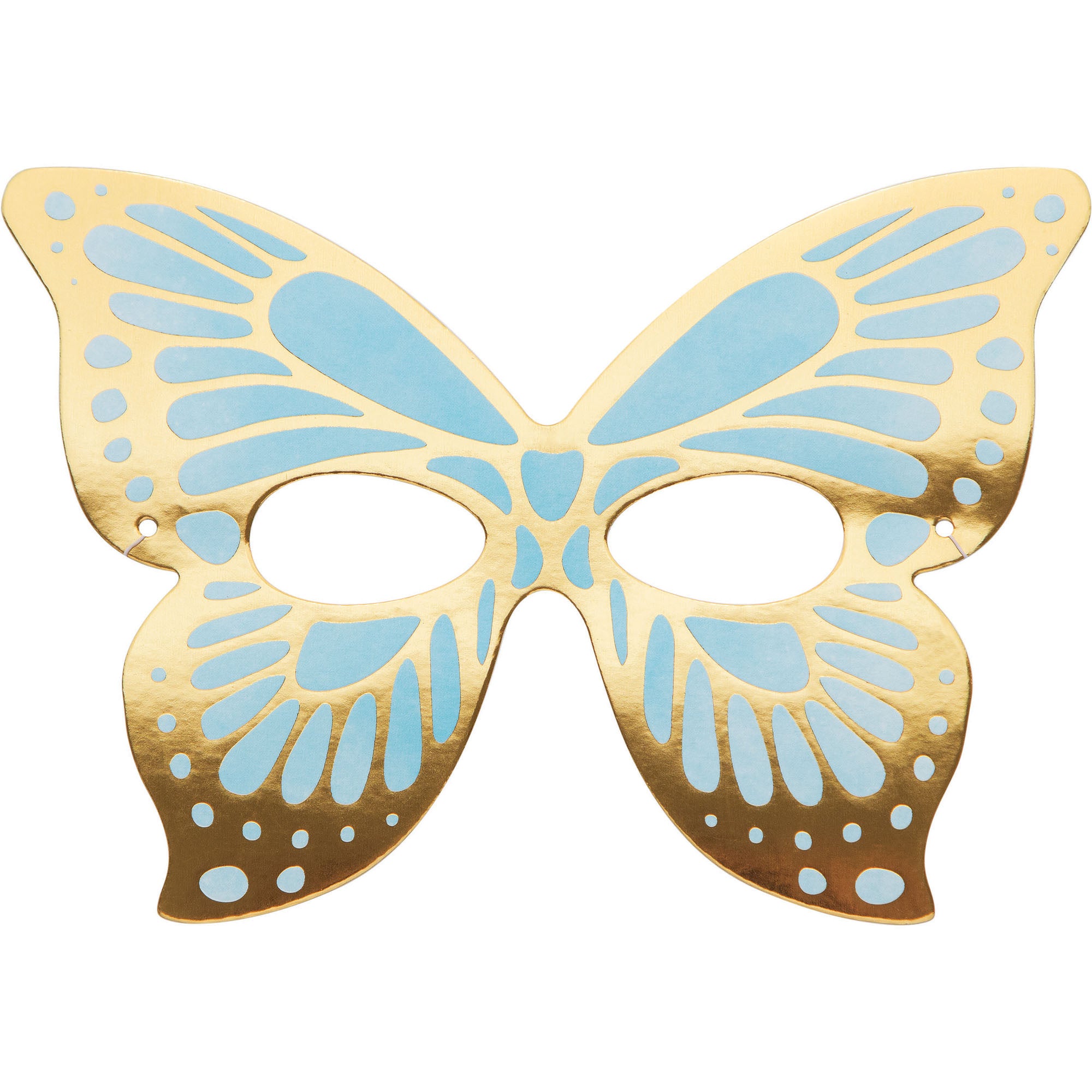 Gekleurde Vlinder Maskers 19cm 8st