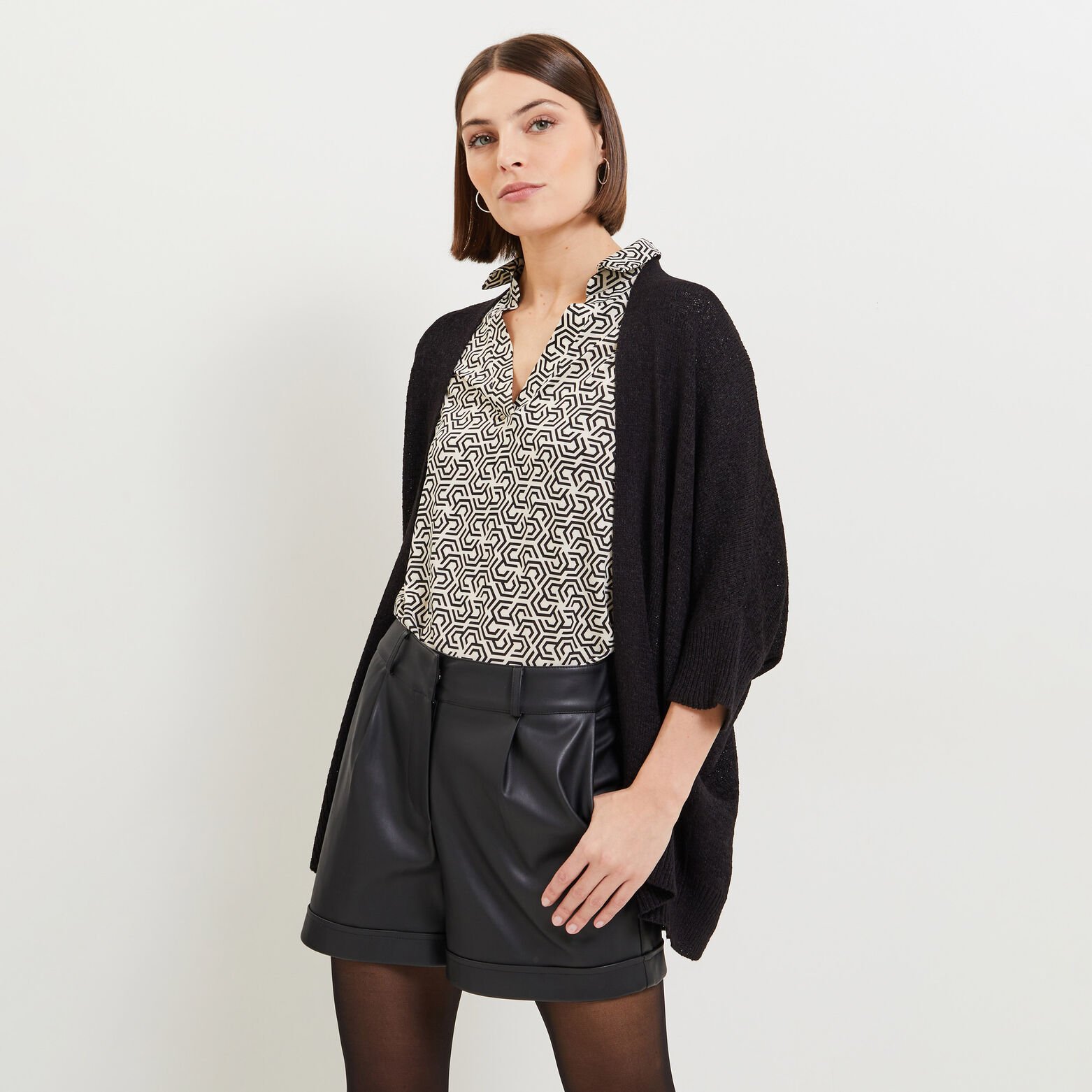 Gilet mi-long femme
