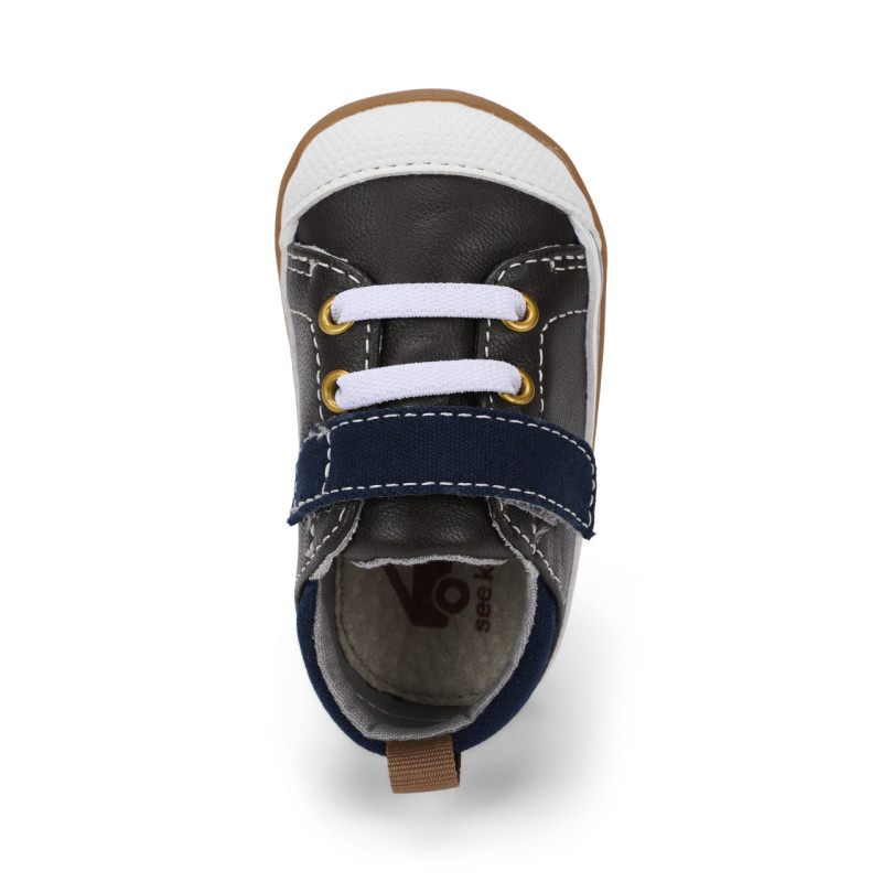 See Kai Run See Kai Run First Walker Stevie Brown Leather Blue