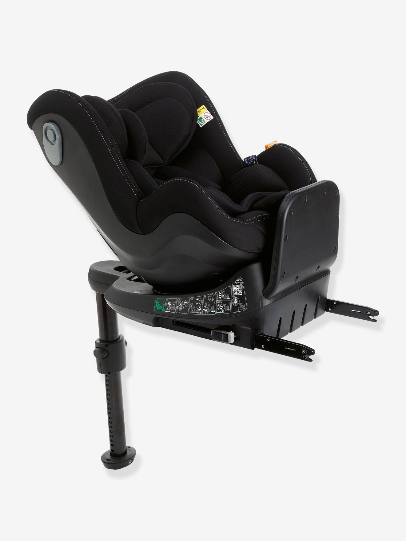 Cadeira auto giratória CHICCO Seat2Fit i-Size, 45 a 105 cm, equivalente ao grupo 0+/1, cinza