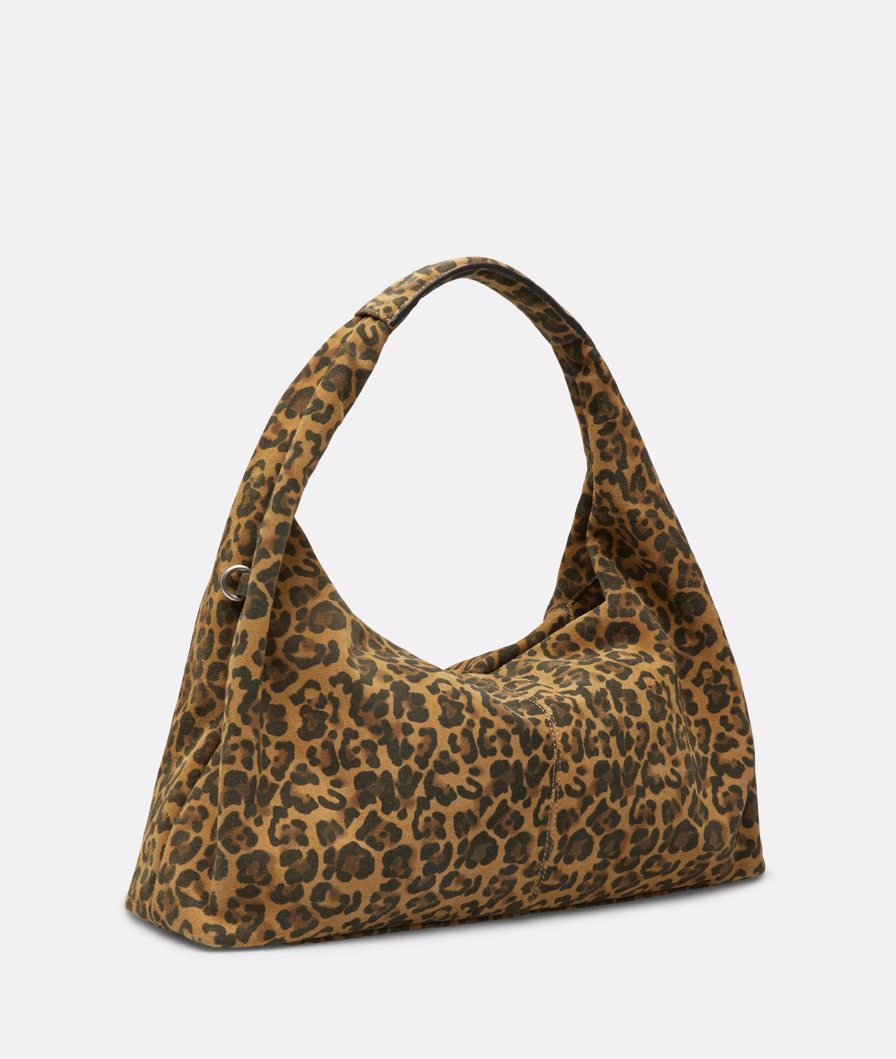 Leo Scarlet Satchel M Spacious shoulder bag with leo print