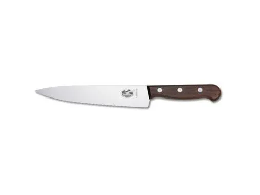 Kokkekniv Victorinox klinge 25 cm Bølgeskær Palisanderskaft,6 stk/krt
