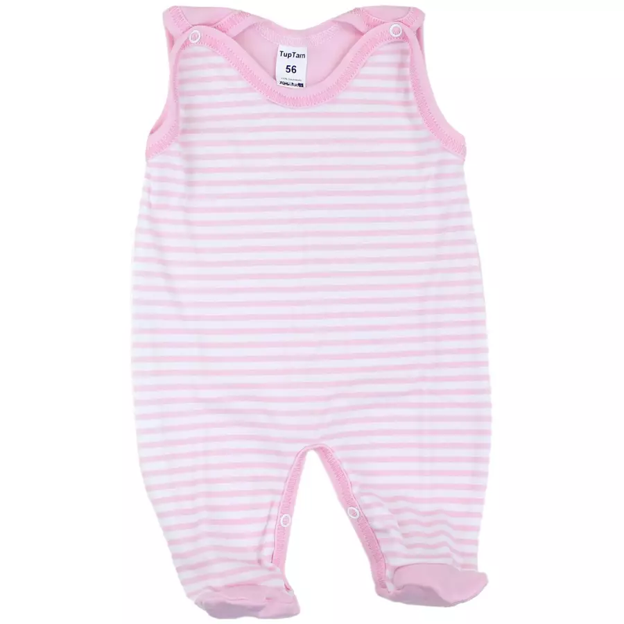 TupTam Baby Strampler Gemustert 2er Set beigerosa