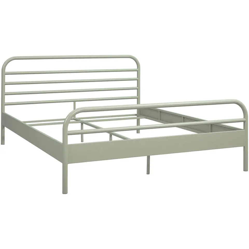 Bed Jada metaal - groen - 140x200 cm