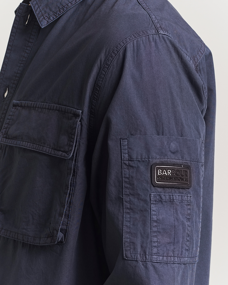 Barbour International Kenneth GD Overdye Overshirt Navy