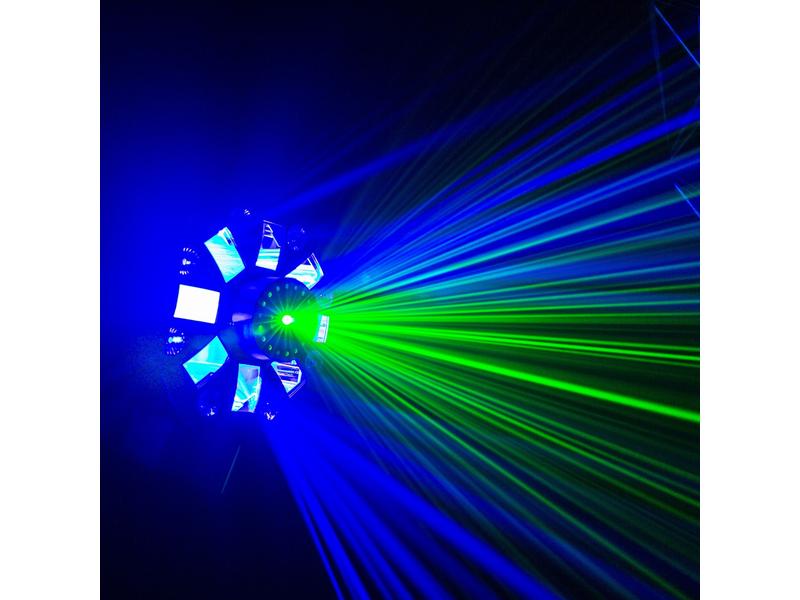 BeamZ Lichteffekt MultiBox 4-in-1-Effekt mit Derby-, PAR-, Laser- und Stroboskopeffekt