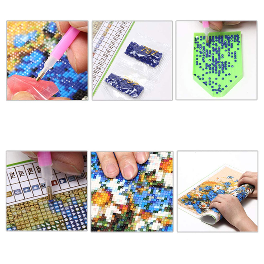 (26-tlg. Set) 34x25cm 5D Diamant Malerei Wand Dekoration Leinwand Diamond Painting - Leuchtturm