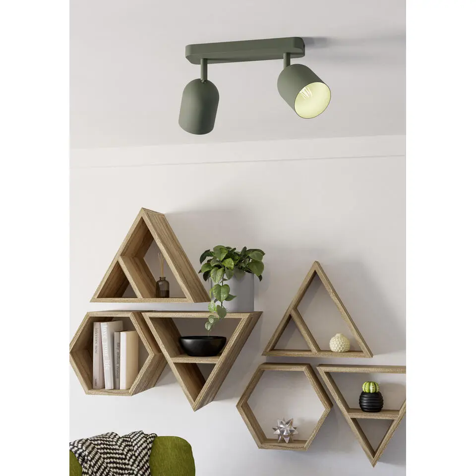 EGLO Tilston Spot - E14 - 28 cm - Groen - Kantelbaar