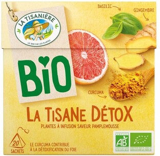 La Tisaniere Detox Thee Bio Zakjes 20ZK