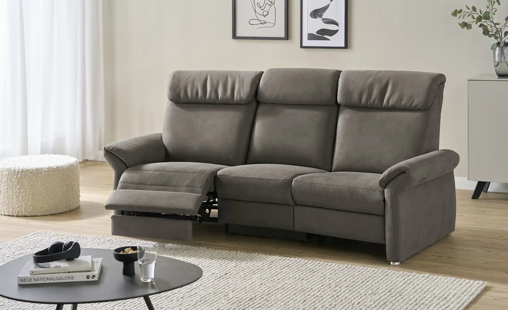 Wohnwert Trapezsofa mit USB Anschluss Melina