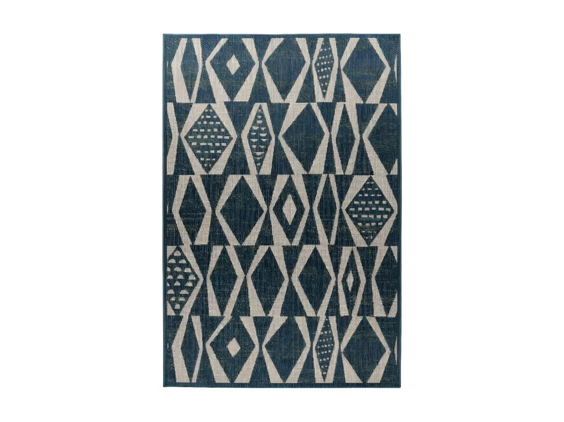 Tapis 230x160cm, design C203I coloris bleu - Confort et élégance pour votre intérieur
