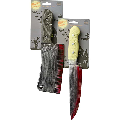 Halloween rustiv kniv - flere varianter - assorteret