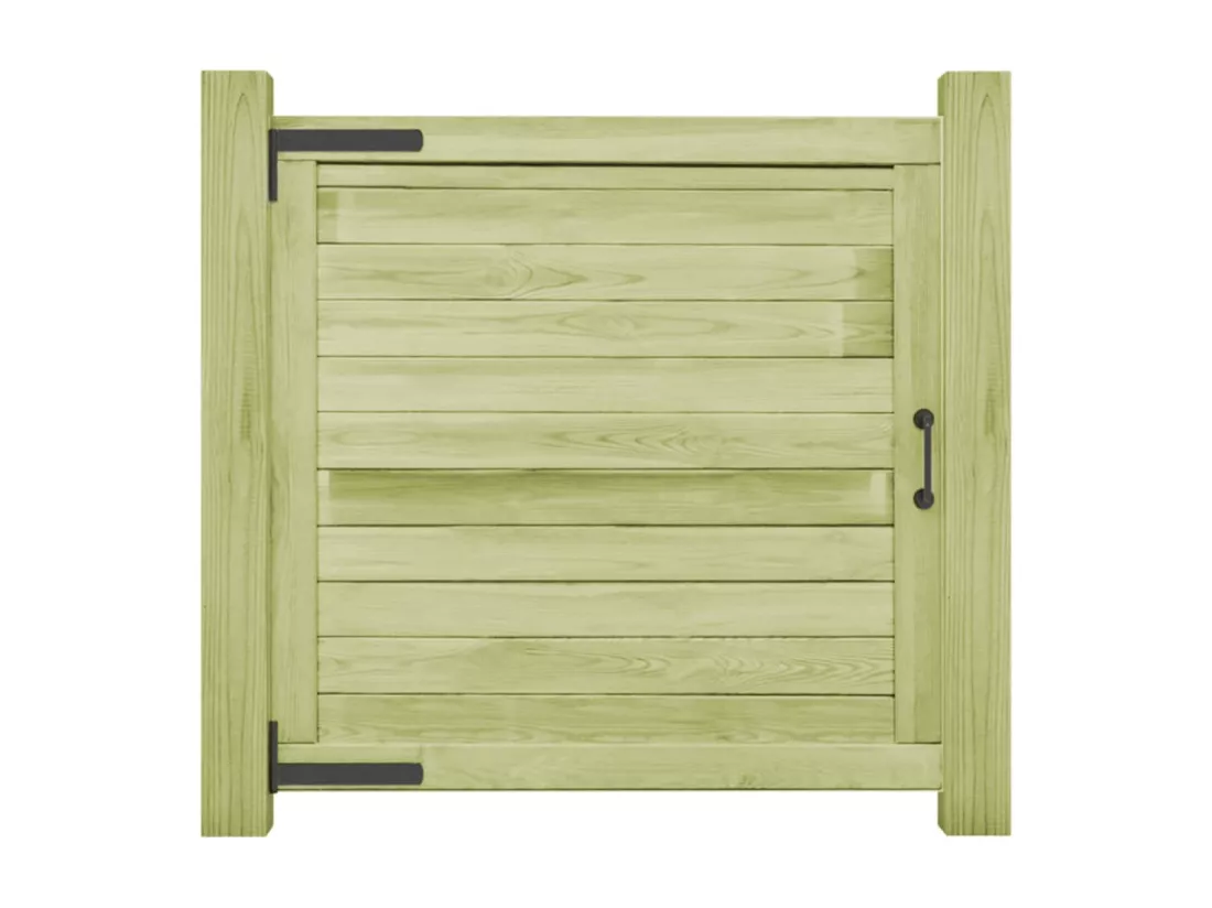 Portail de jardin Bois de pin imprégné 100x100 cm