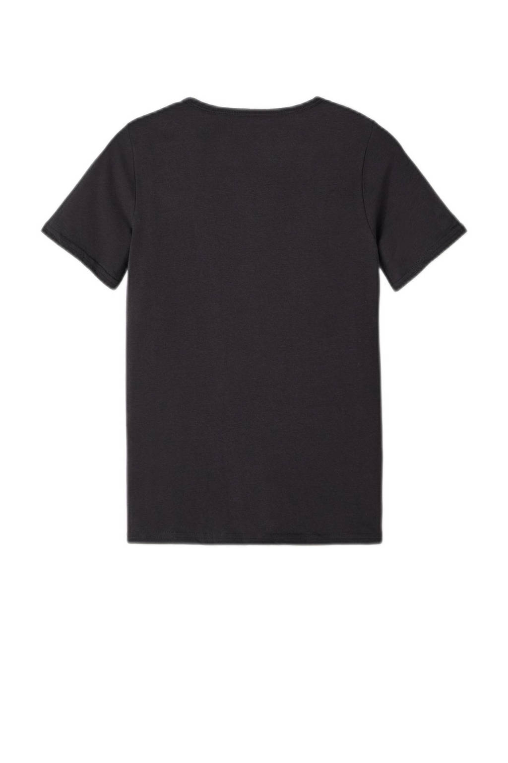 NAME IT T-shirt - set van 2 zwart