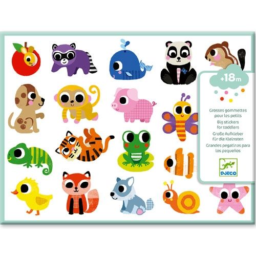 Djeco stickers babydieren - 120st