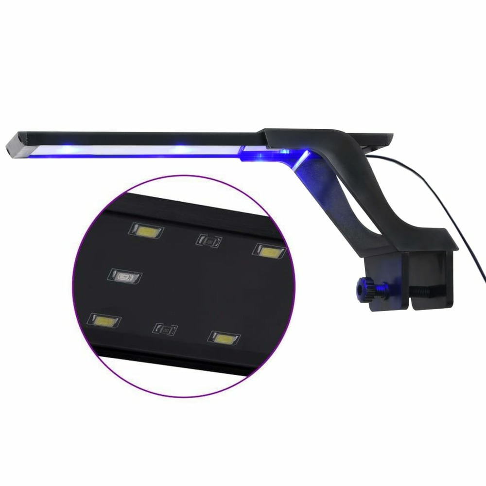 Lampe à led d'aquarium avec pince 25-45 cm bleu et blanc