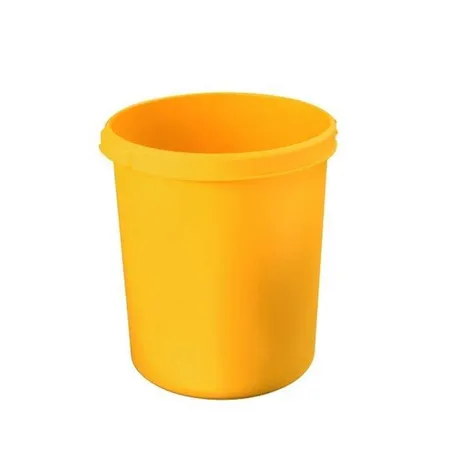 HAN Papierkorb 30 Liter, Polypropylen, konisch, 303/375 mm, 410 mm, 30 l, gelb