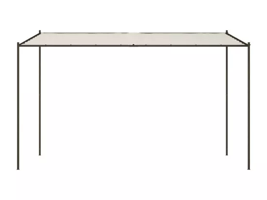 Belvédère blanc 4x4 m 180 g/m² tissu et acier