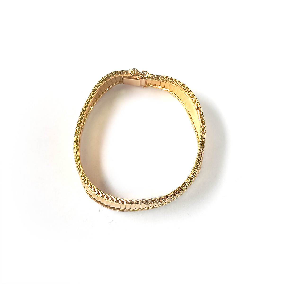 Bracelet d'occasion or 750 jaune maille omega 19 cm