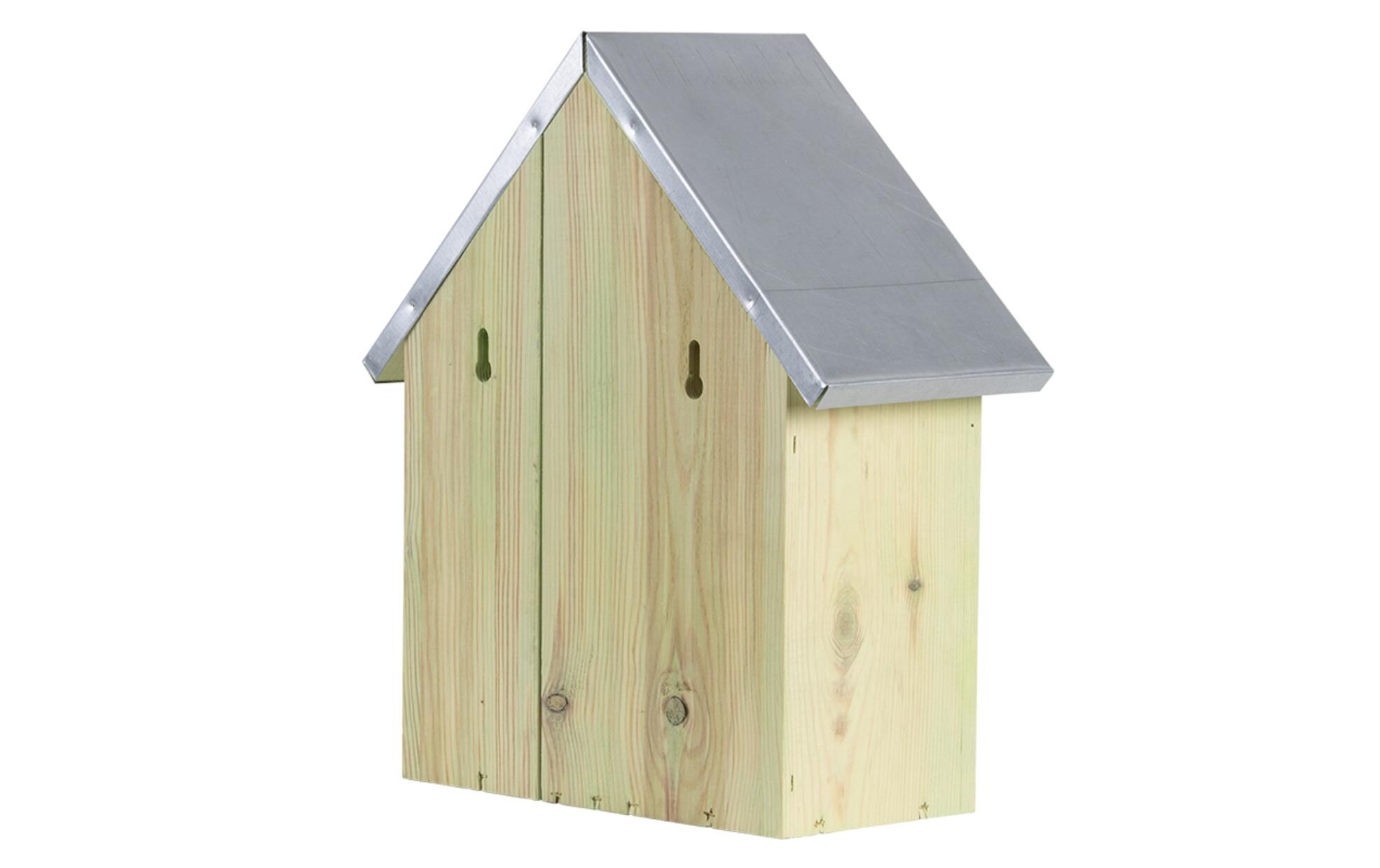 Insektenhotel LInsektenhaus auf Kiefernholz