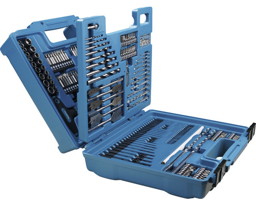 Makita E-06270 boorset, houtboor, steenboor, metaalboor, 212-delig.