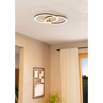 EGLO plafondlamp Lomaltas LED Zwart-hout