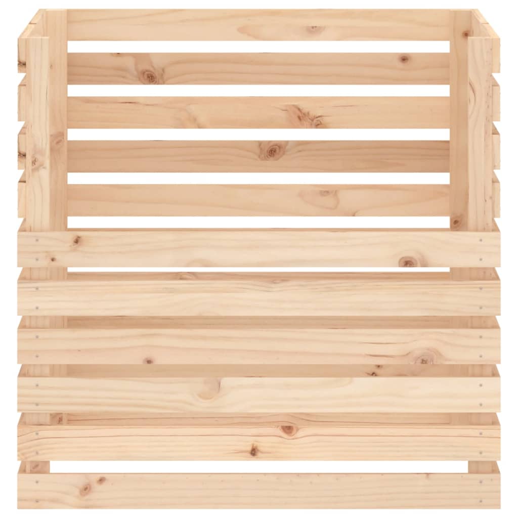 Composteur 80x80x78 cm bois massif de pin