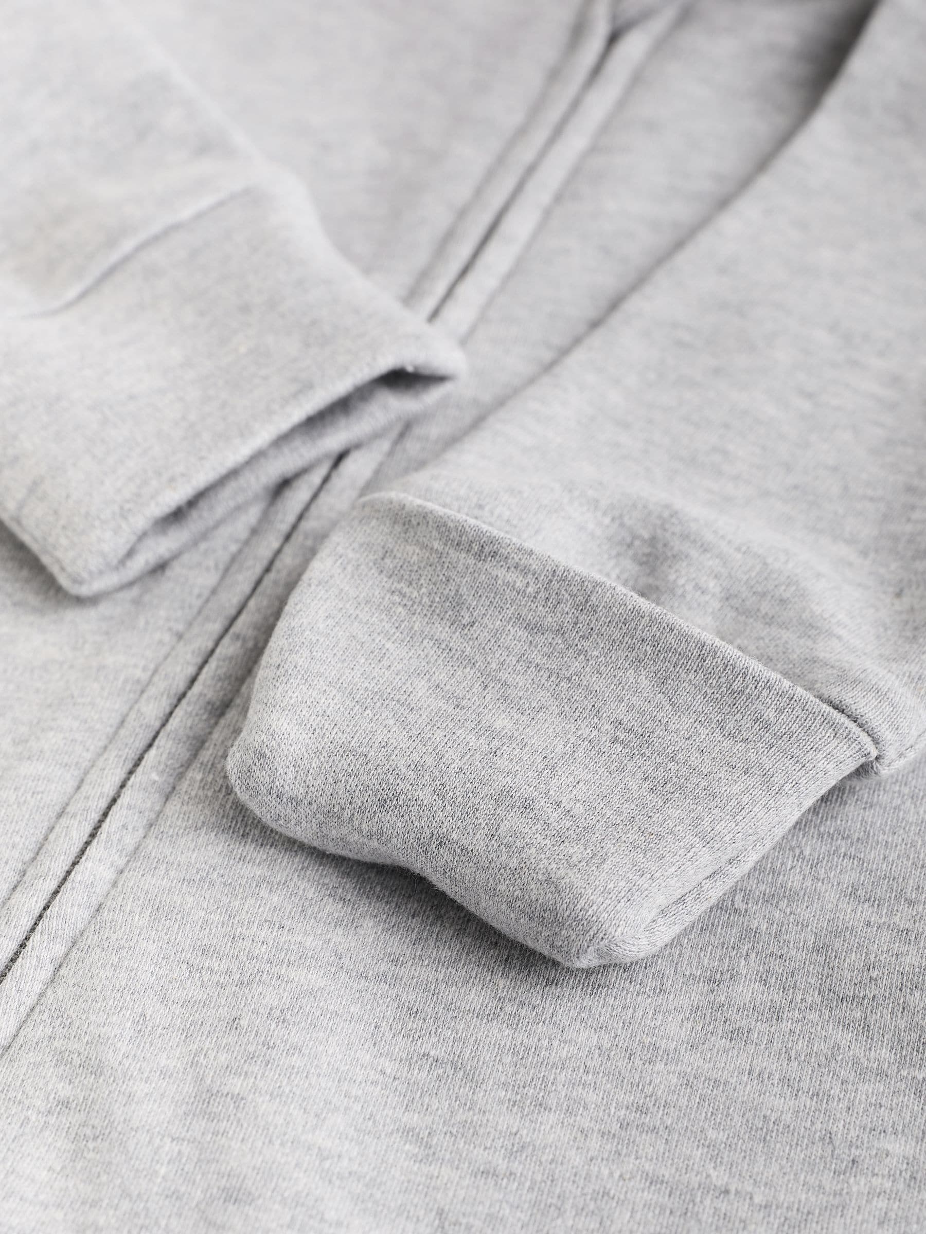 Grijs - Essential 100% Katoenen babypakjes met rits 3 Pack (0-3jr)