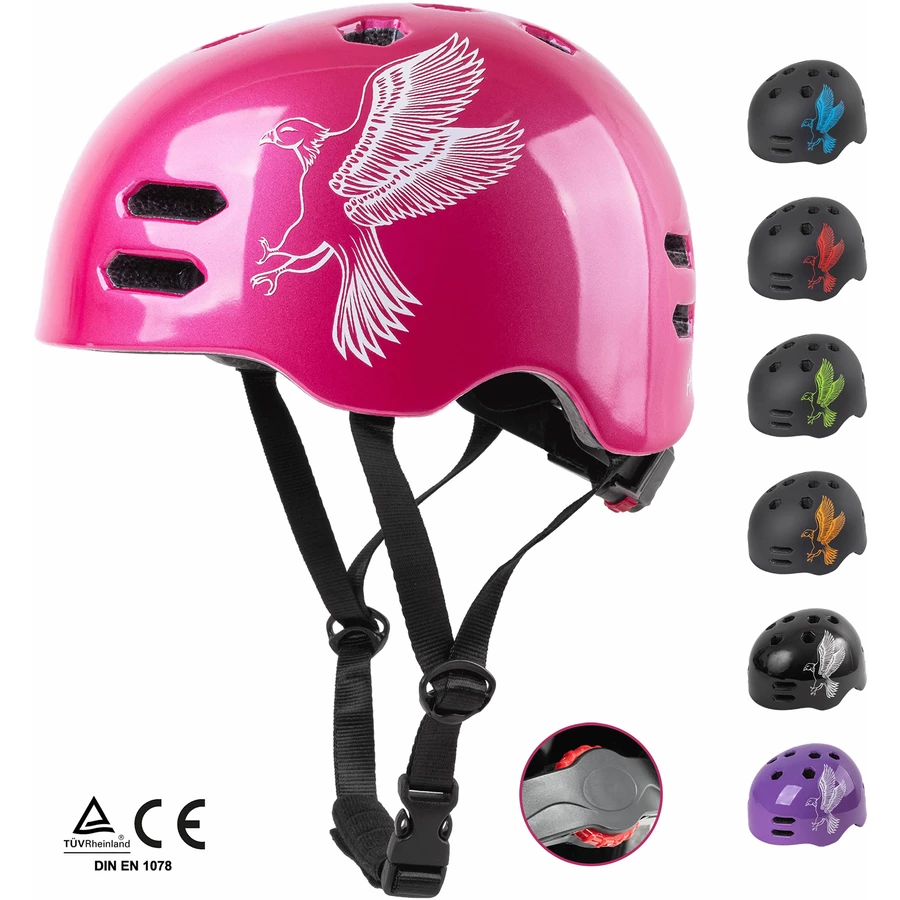 PROMETHEUS BICYCLES® Fahrradhelm Gr. S 53-55 cm, rosaweiß